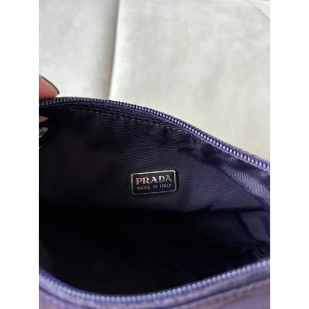 Prada Vintage Pre-owned Leather prada-bags Purple Dames