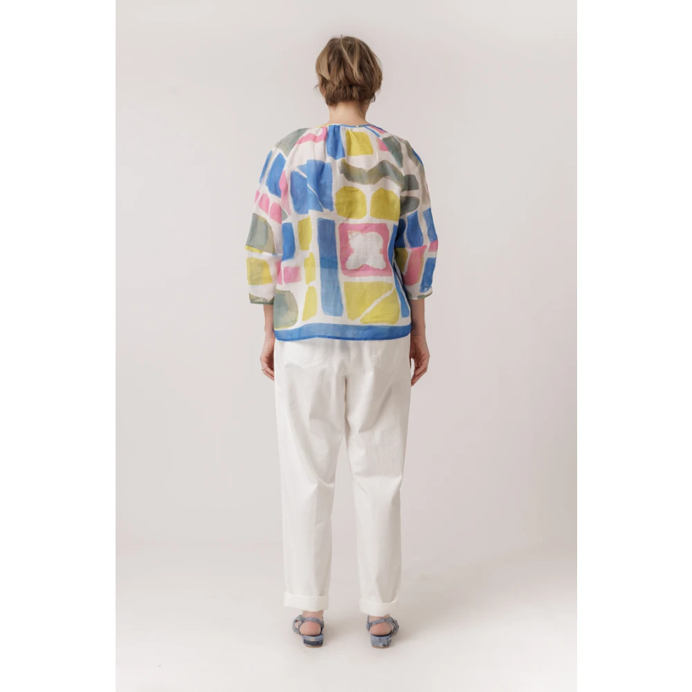 LUISA CERANO Elegante Geplooide Broek White Dames