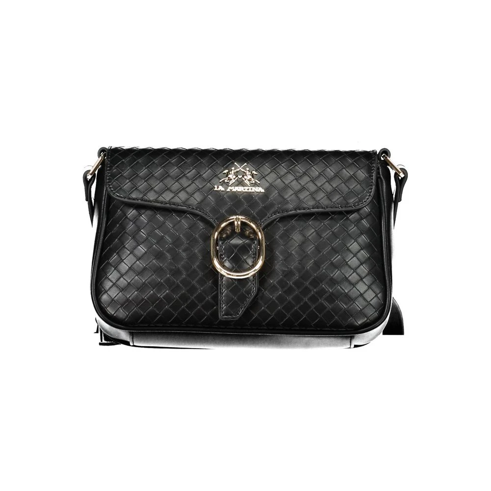 La Martina Women's Black Polyethylene Shoulder Bag
