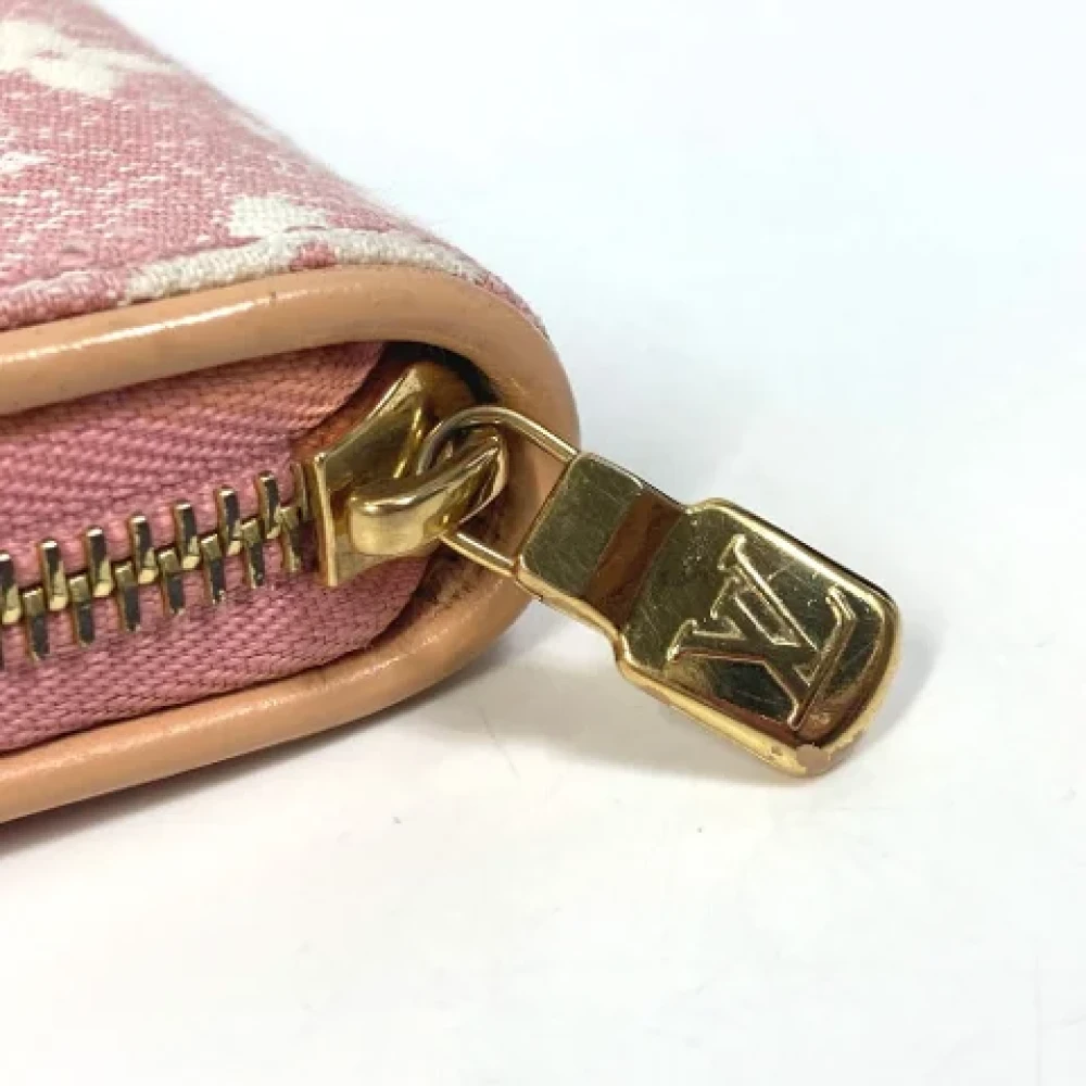 Louis Vuitton Vintage Pre-owned Denim wallets Pink Dames