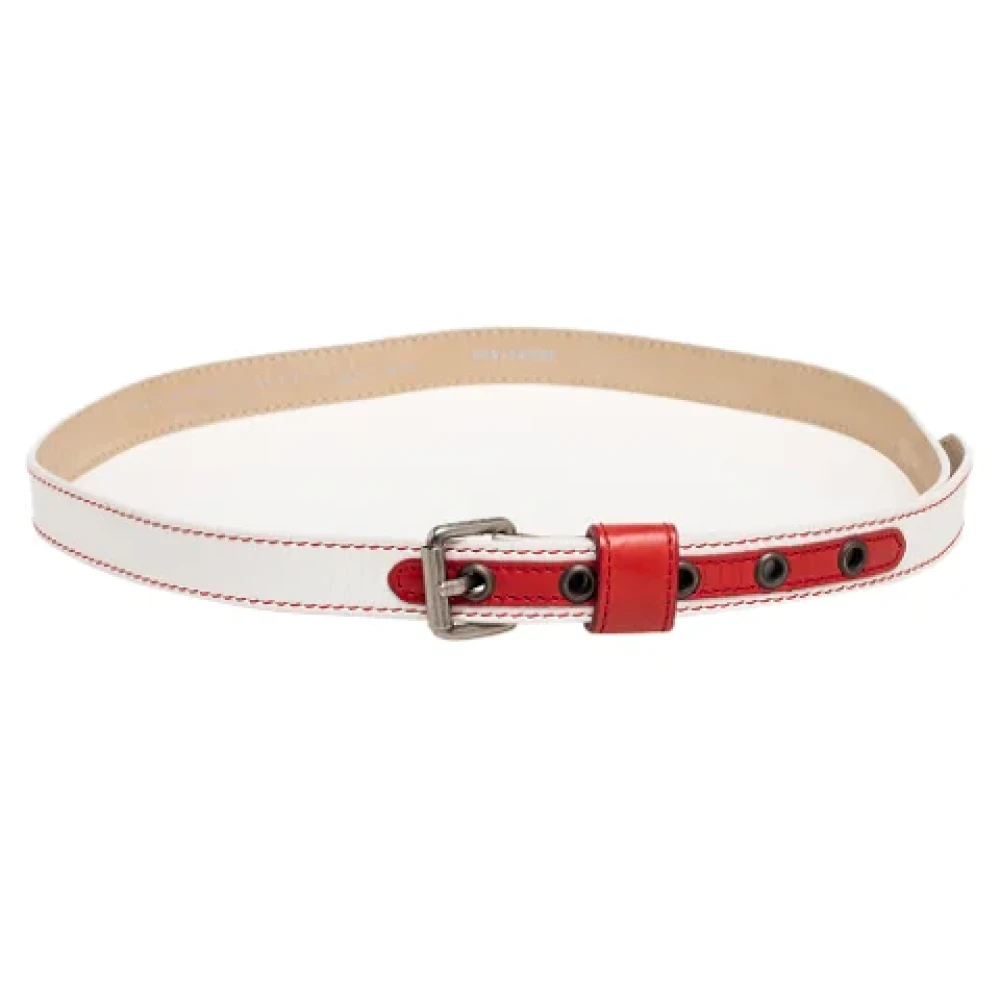 Marc Jacobs Pre-owned Leather belts White Dames