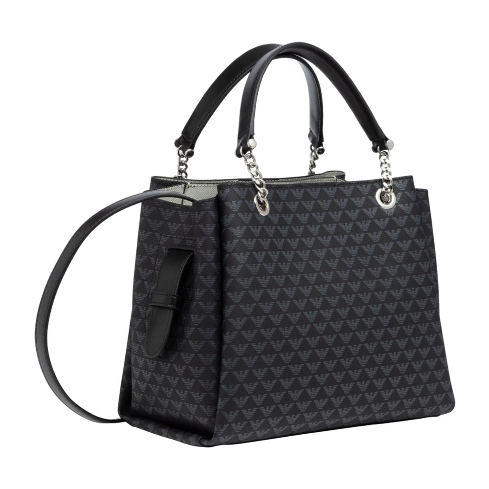 Emporio Armani Multicolor Schoudertas met Magneetsluiting Black Dames