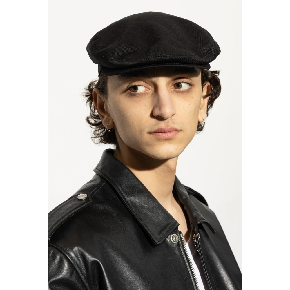 Dolce & Gabbana Katoenen platte pet Black Heren