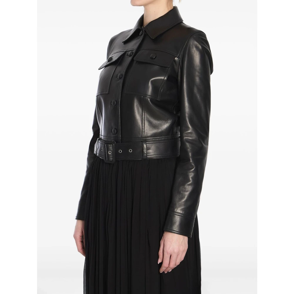Saint Laurent Zwarte Jassen voor Stijlvolle Look Black Dames