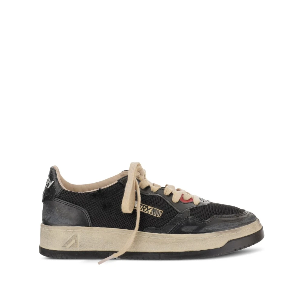 Autry Men's Black Supvint Low - Sneakers - 6 Uk - Shoes