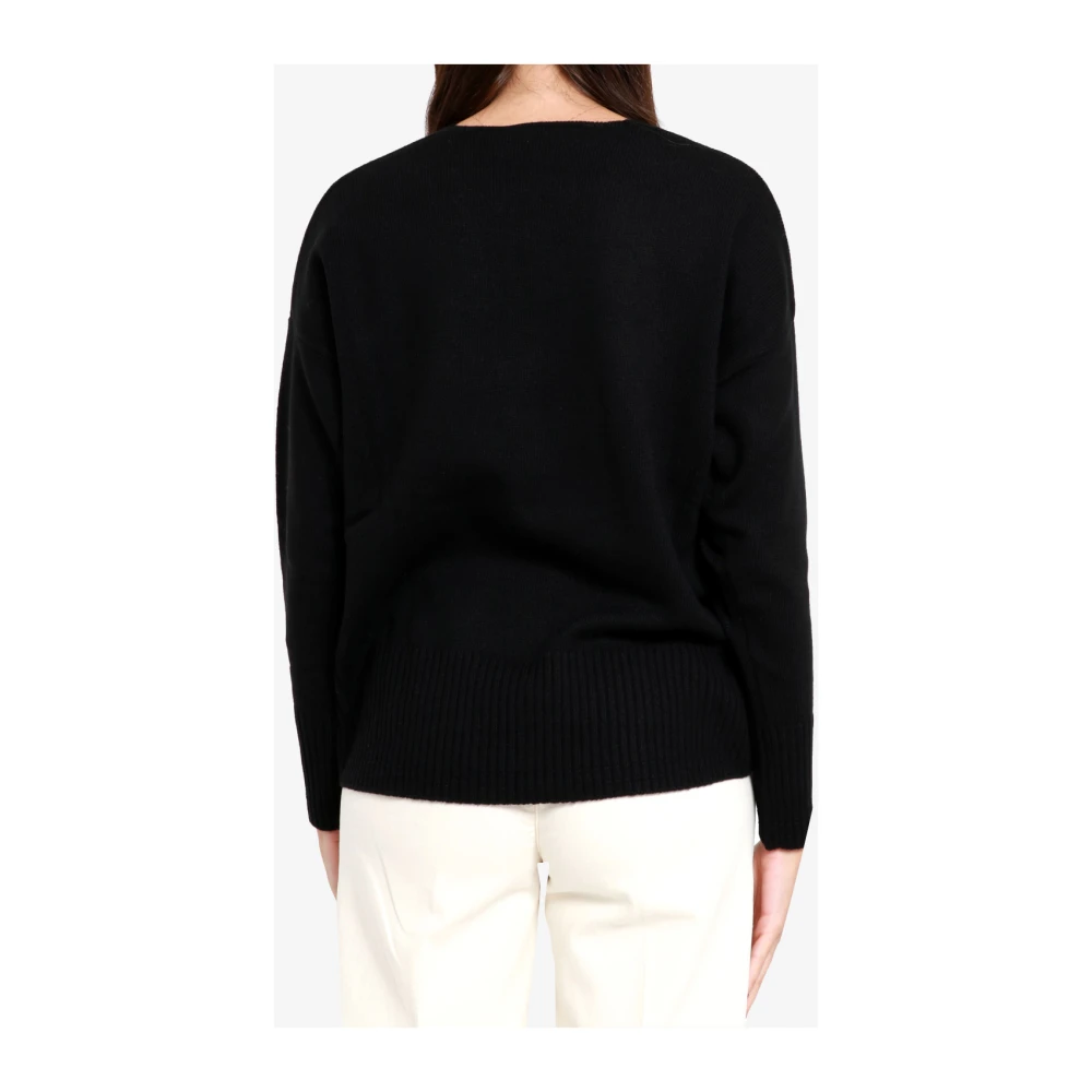 Pennyblack Gestreepte wolmix trui Black Dames
