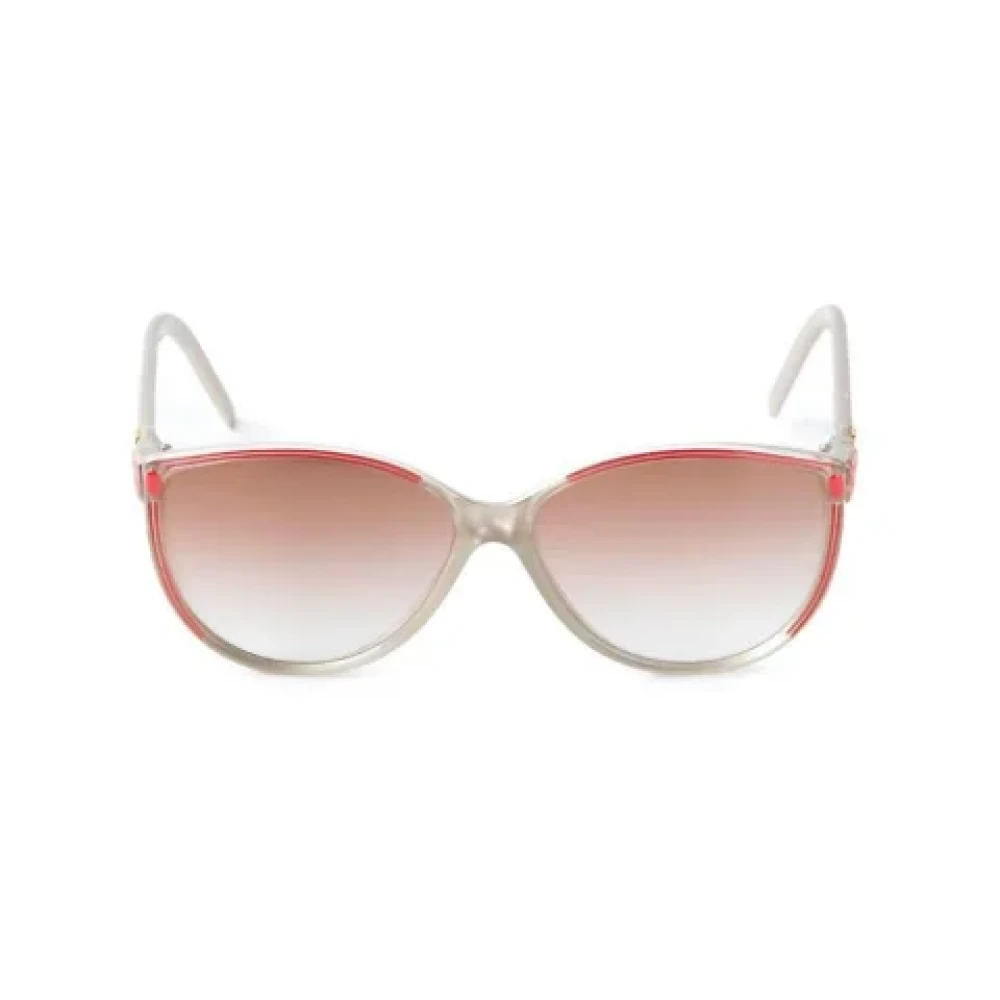 Balenciaga Vintage Pre-owned Plastic sunglasses Red Dames