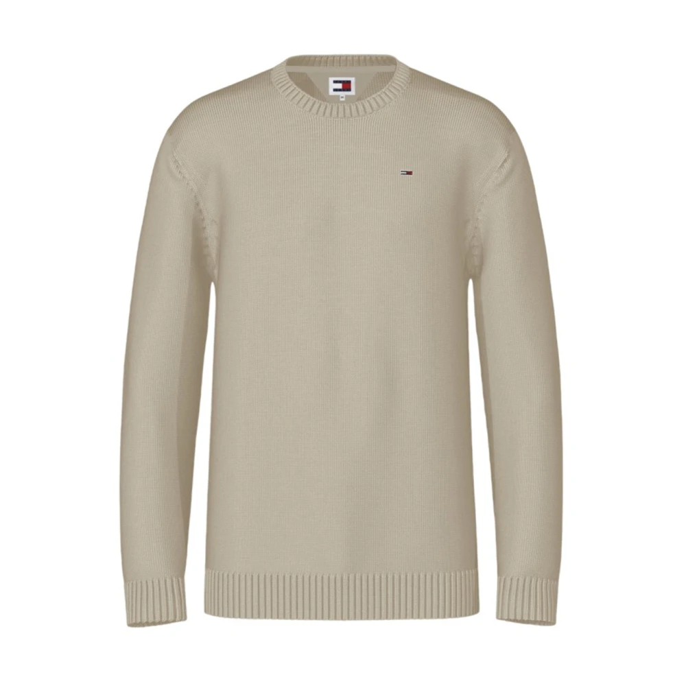 Tommy Hilfiger Klassieke O-Neck Trui Beige Heren