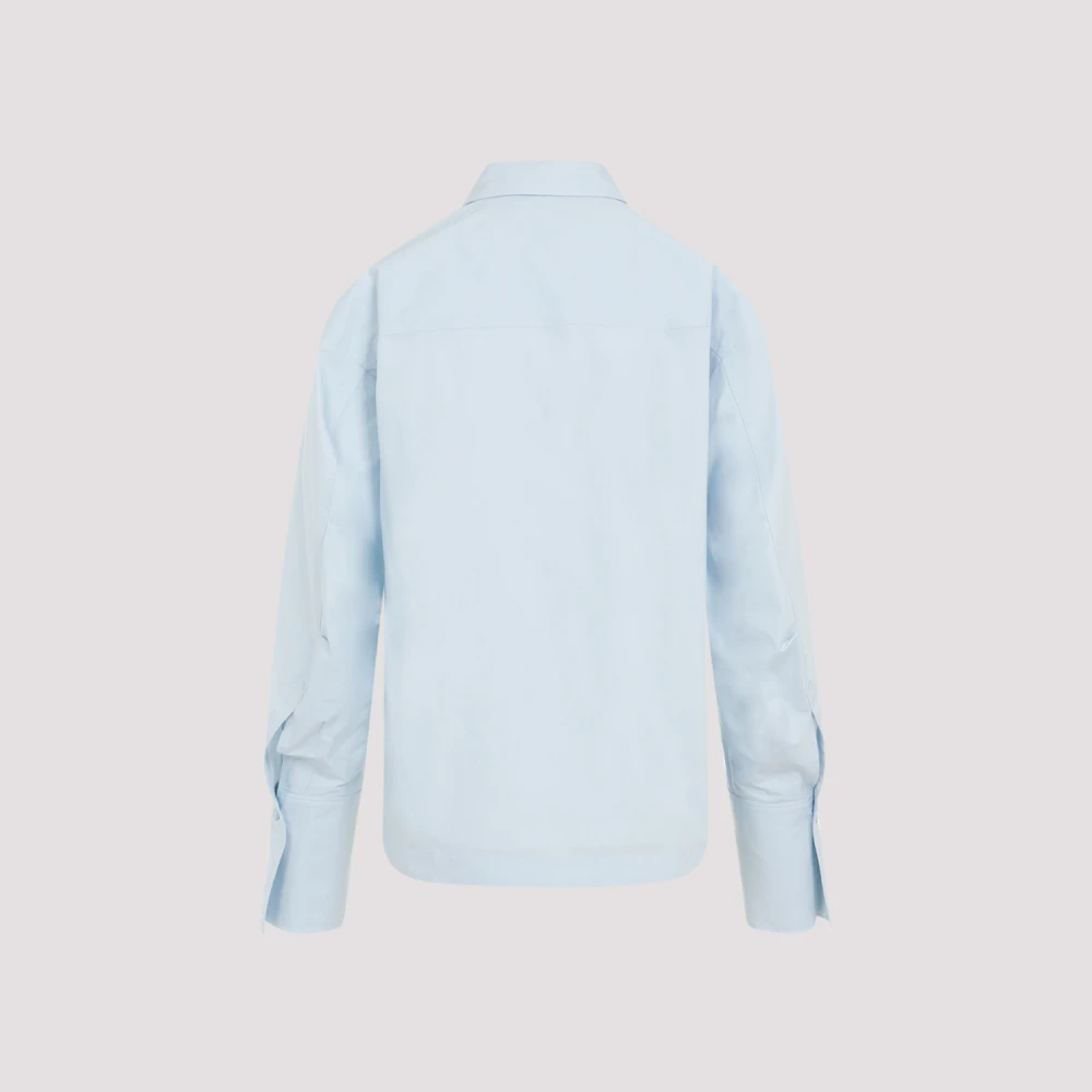 The Attico Blauwe Katoenen Overhemd Elegante Stijl Blue Dames