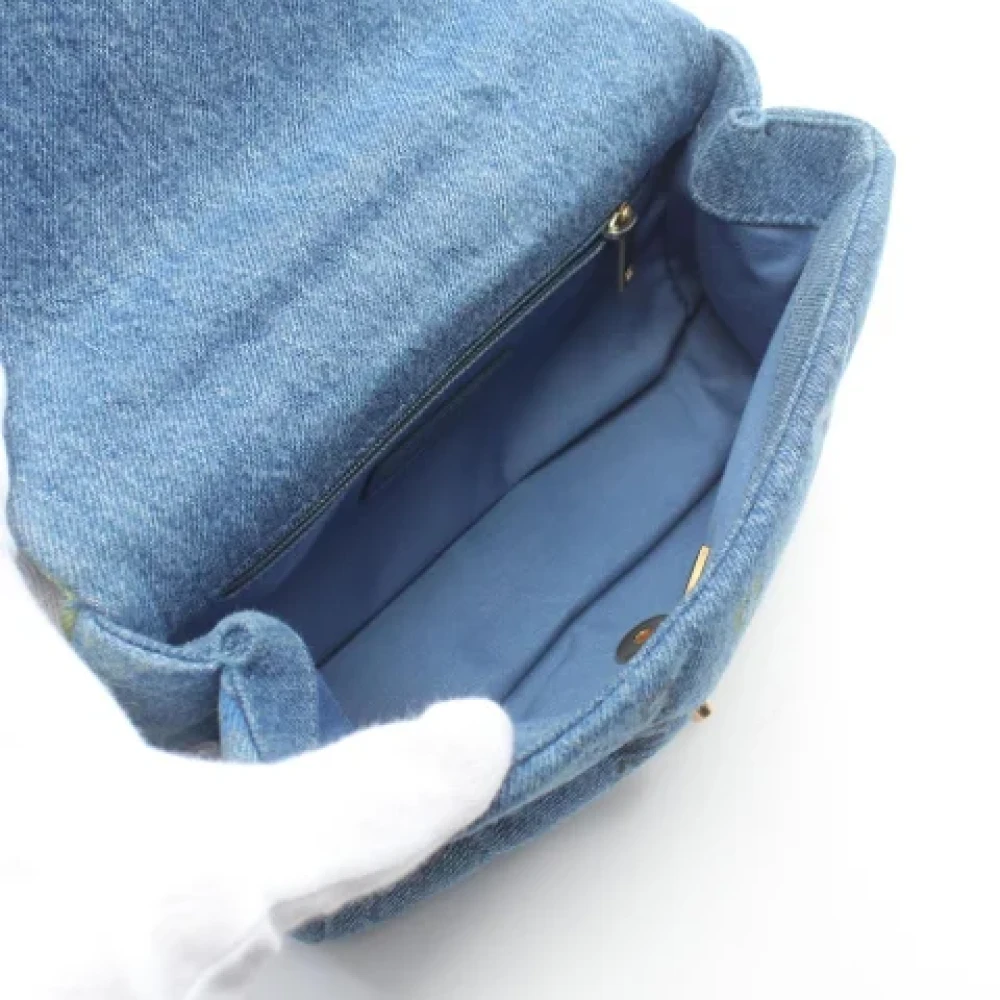 Chanel Vintage Pre-owned Denim shoulder-bags Blue Dames