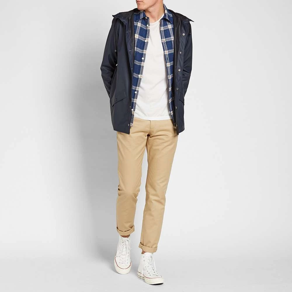 Rains Hedendaagse unisex waterdichte jas Blue Heren