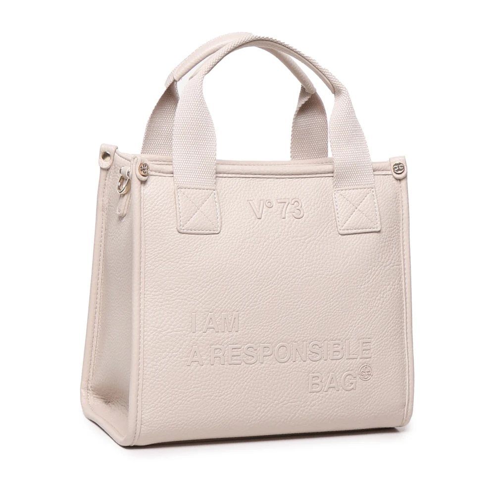 V73 Ecoleather Schoudertas in Nude Beige Dames