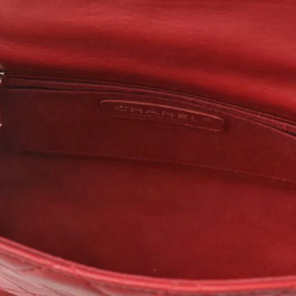 Chanel Vintage Pre-owned Leather shoulder-bags Red Dames