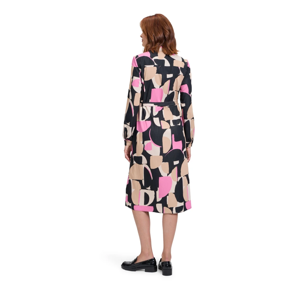 Betty & Co Casual Jurk met Kraag Multicolor Dames