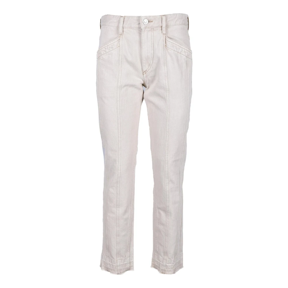 Isabel Marant Étoile Katoenen Pantalone Broek Beige Dames