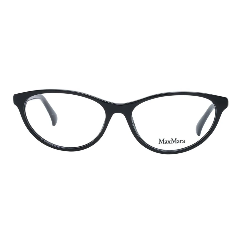 Max Mara Zwarte Cat Eye Optische Monturen Black Dames