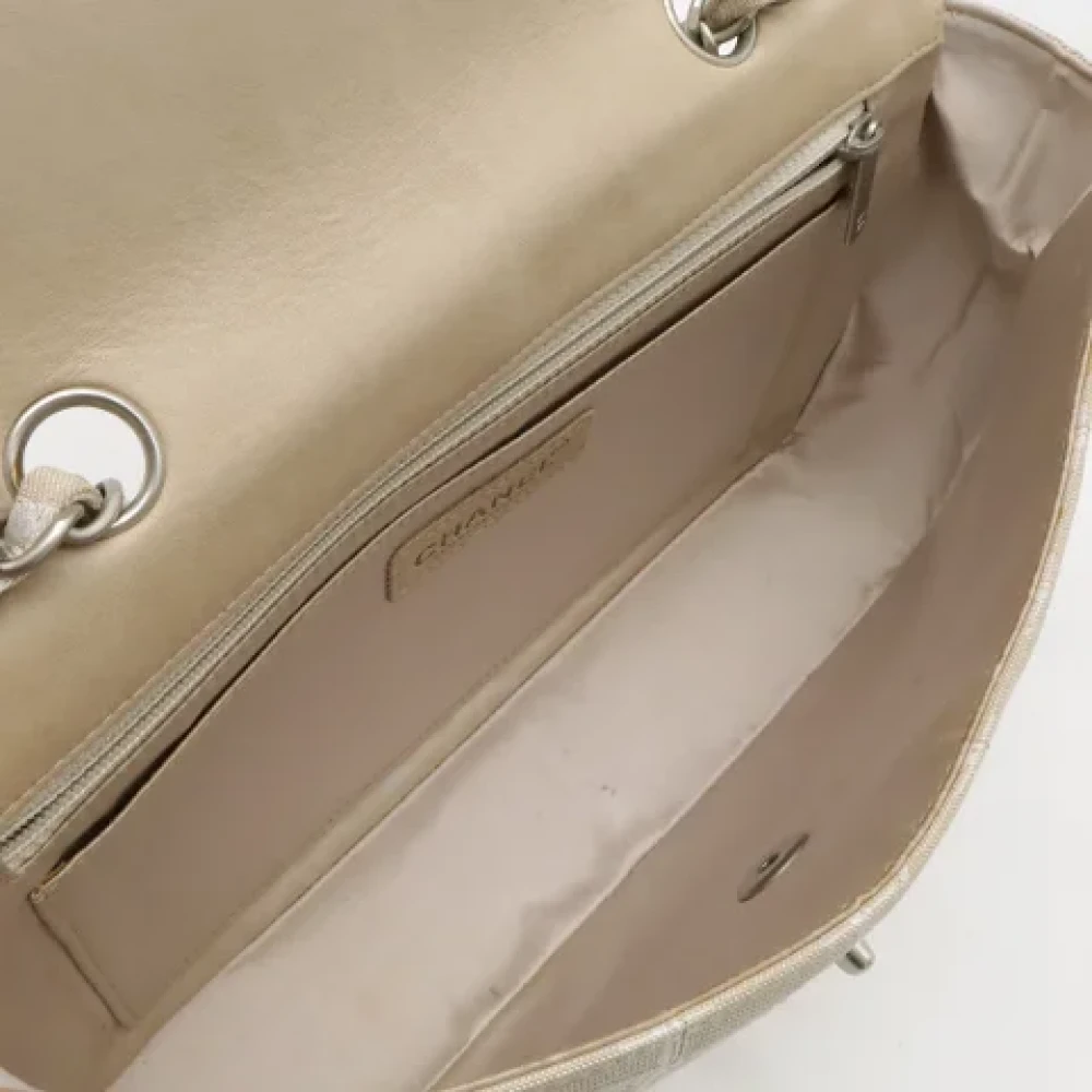 Chanel Vintage Pre-owned Canvas crossbody-bags Beige Dames