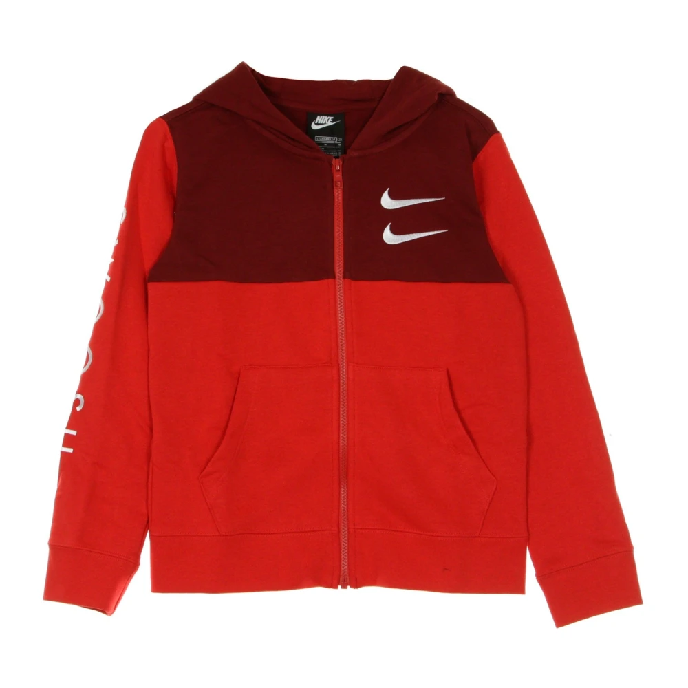 Nike Barn Zip Hoodie Sportkläder Röd Red, Pojke