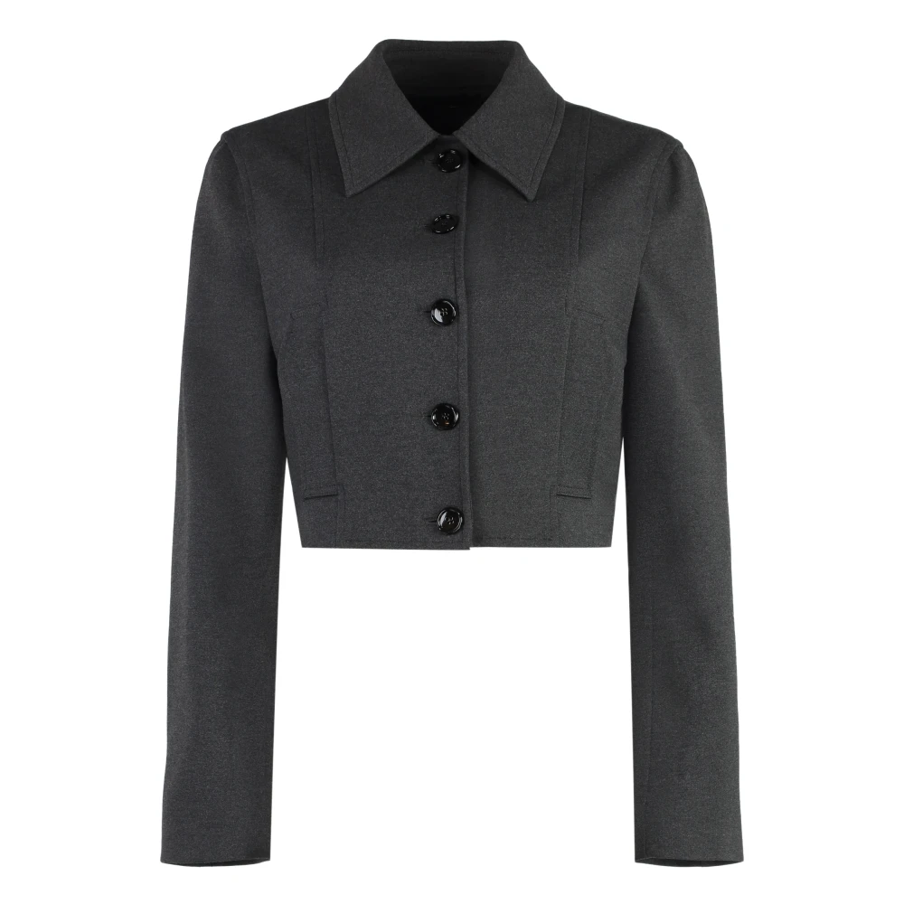 pinko Single-breasted jas met voorzakken Gray Dames