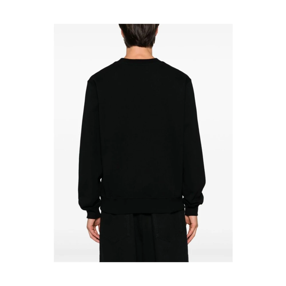 Daily Paper Zwarte Katoenen Crew Neck Sweater Black Heren