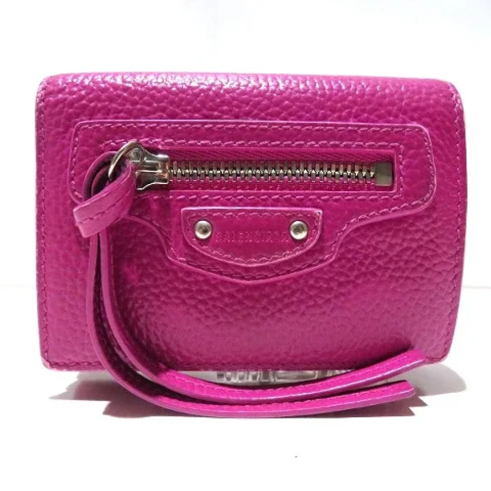 Balenciaga Vintage Pre-owned Leather wallets Pink Dames