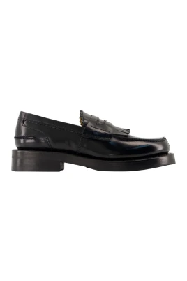 Svart Läder Loafer - Slät Kalvskinn
