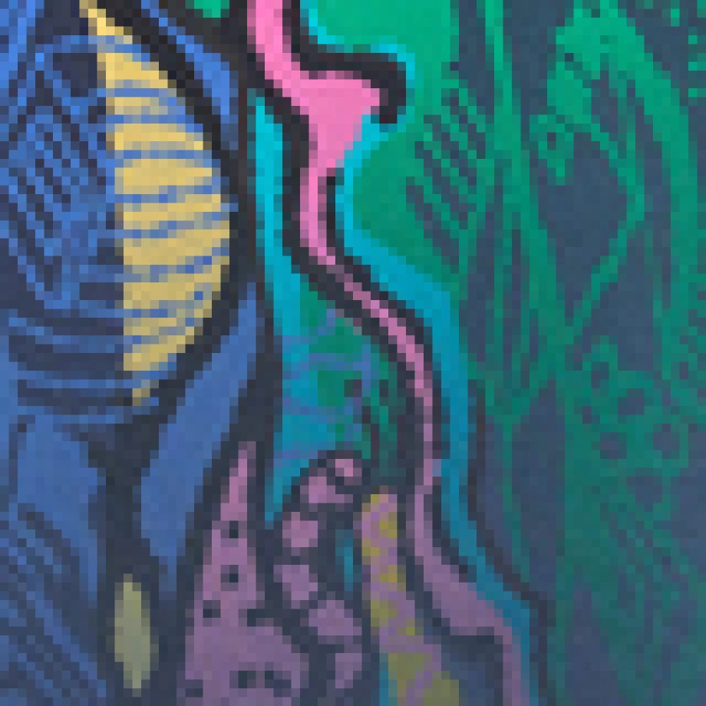 carlo colucci Pixel Gebreide Hoodie Multicolor Heren