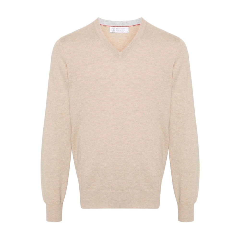 BRUNELLO CUCINELLI Beige Sweatshirt Aw24 Herenmode Beige Heren