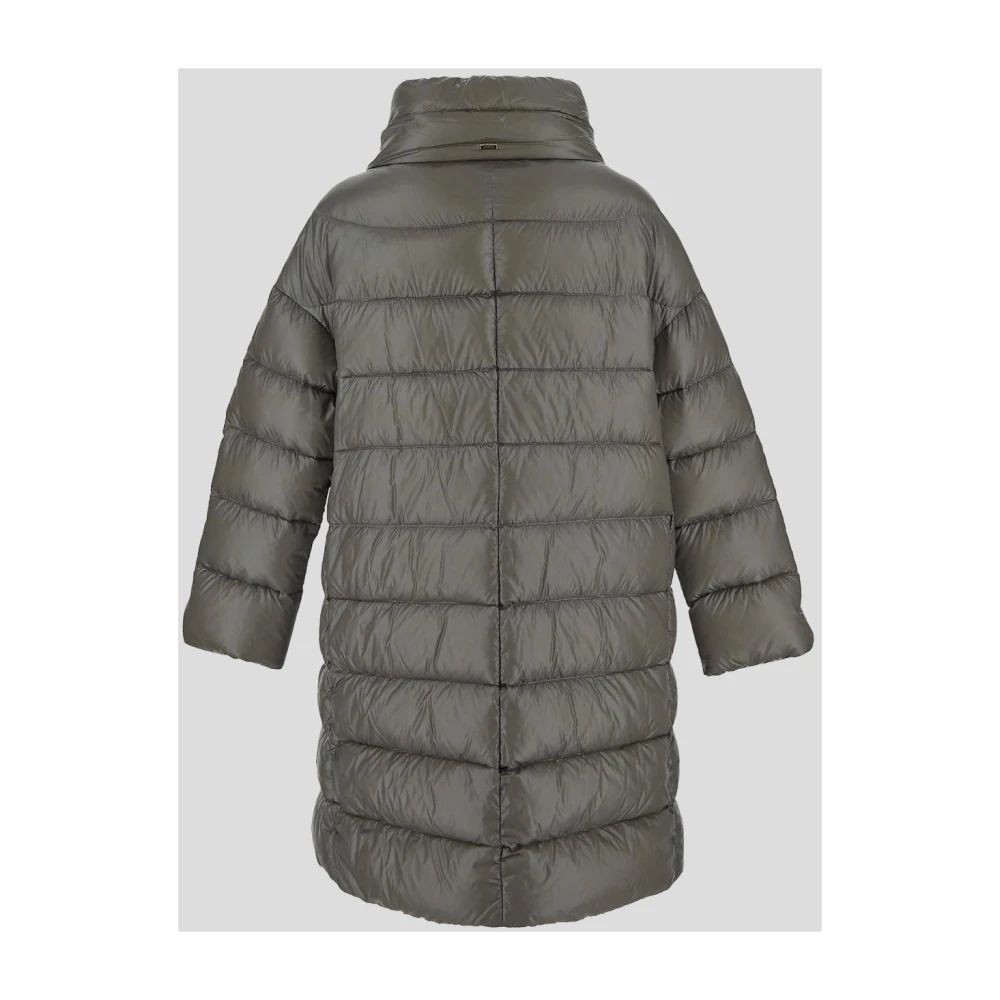 Herno Nylon Gewatteerde Jas Gray Dames