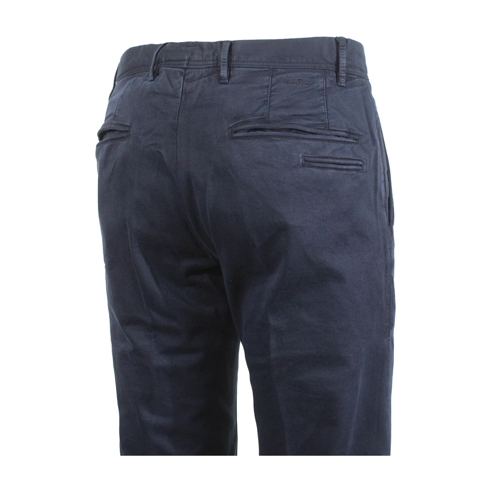 Incotex Blauwe Katoenen Broek Gemaakt in Italië Blue Heren