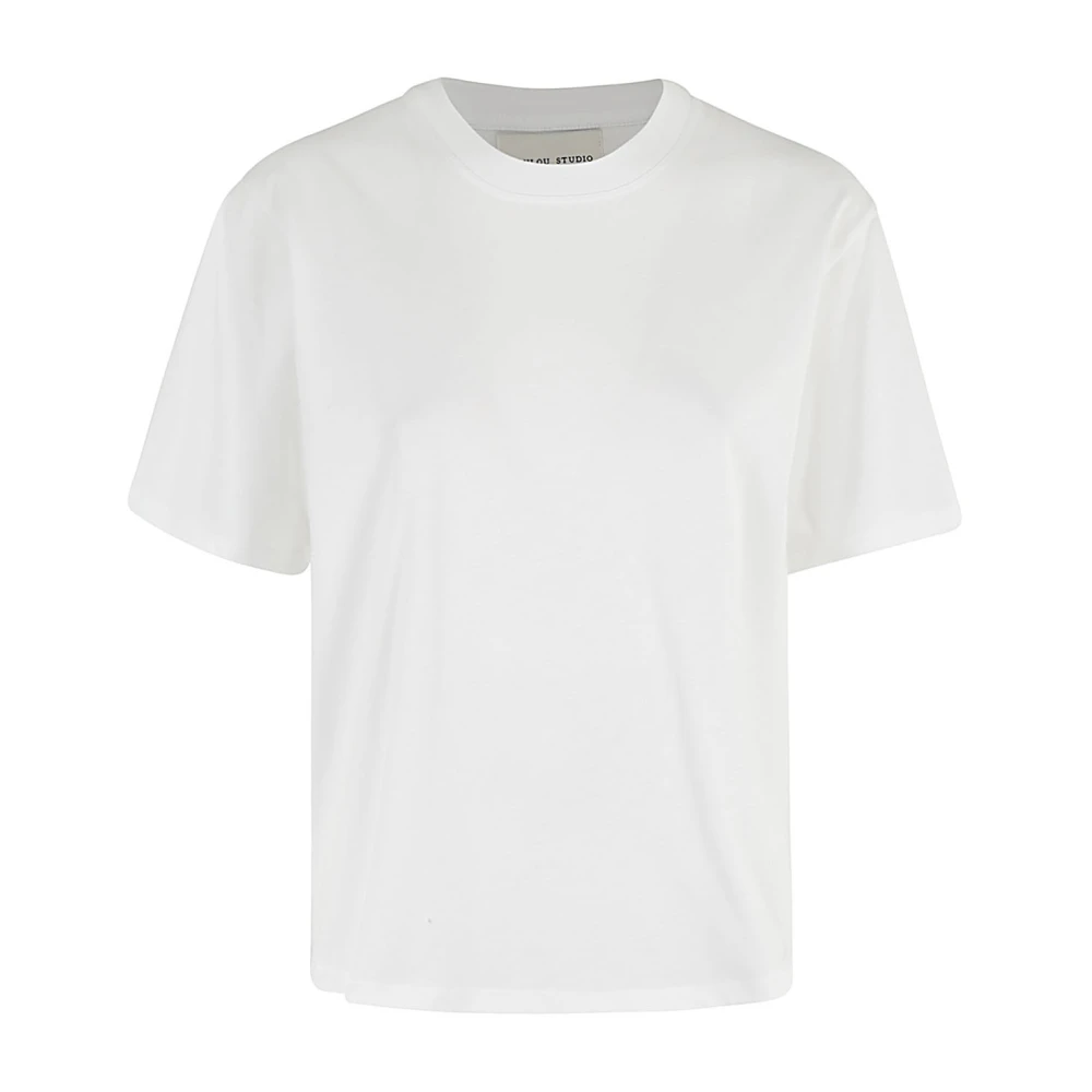 Loulou Studio Katoenen T-shirt Klassieke Stijl White Dames