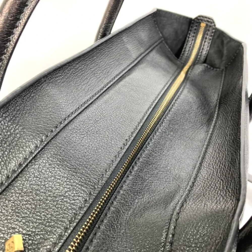 Dior Vintage Pre-owned Leather dior-bags Black Dames