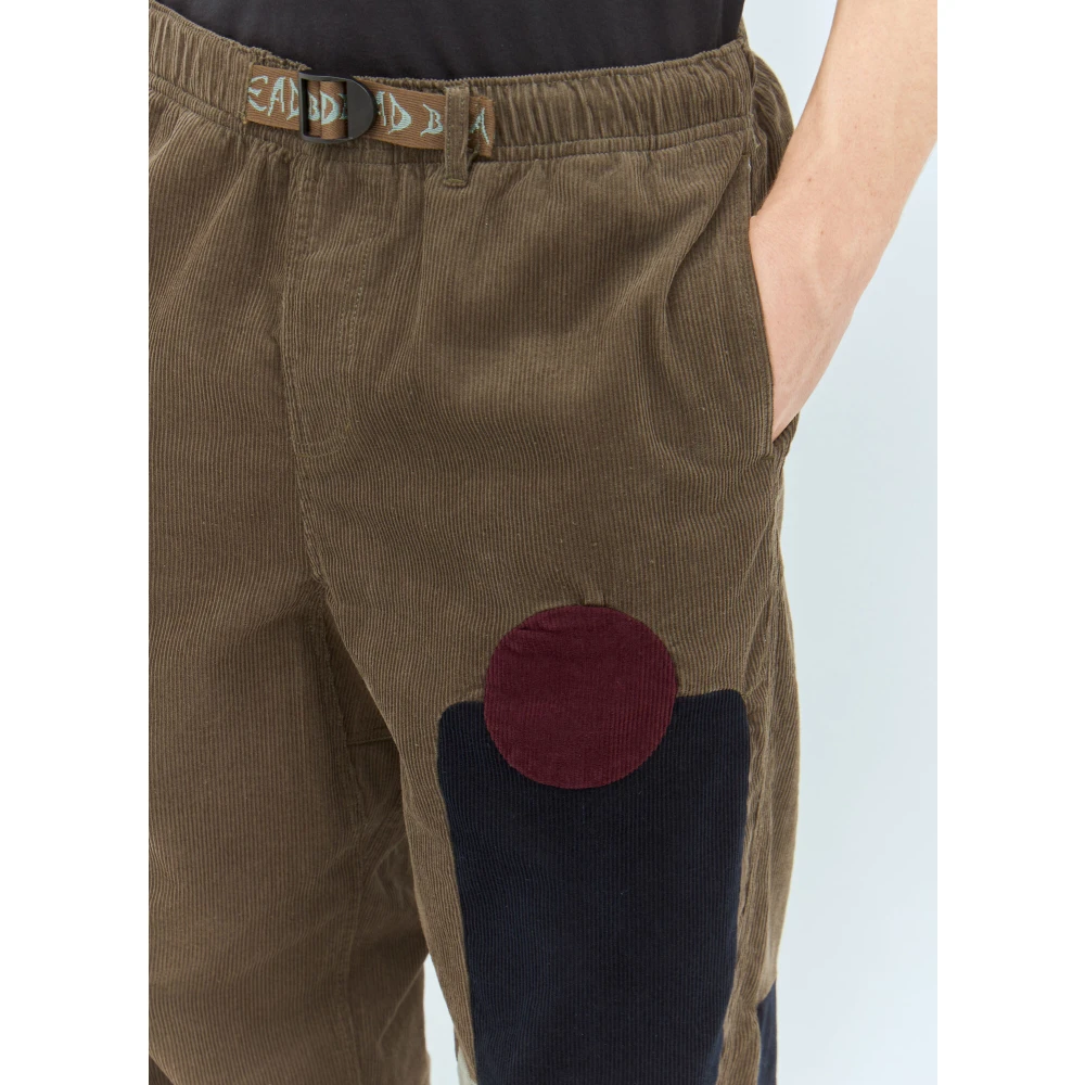 Brain Dead Patchwork Cord Climber Broek Green Heren