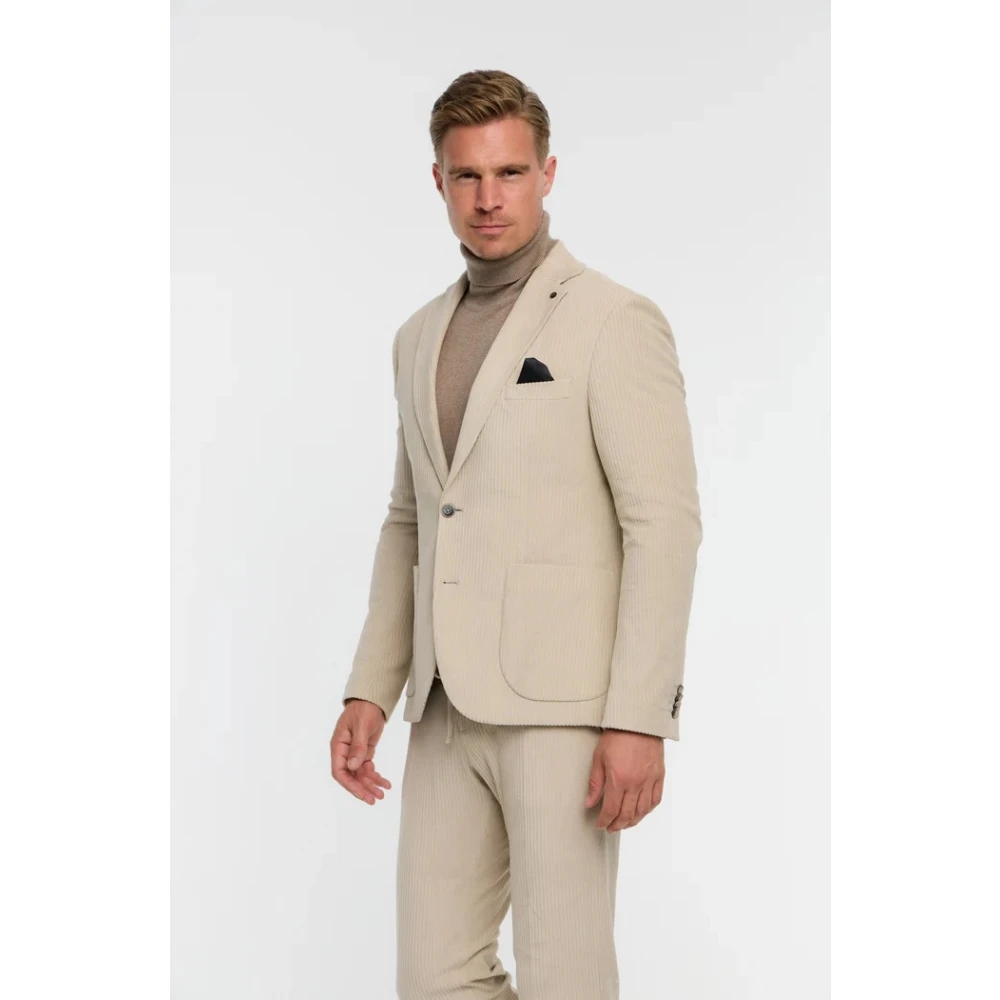 Zuitable Stijlvolle Heren Blazer Beige Heren