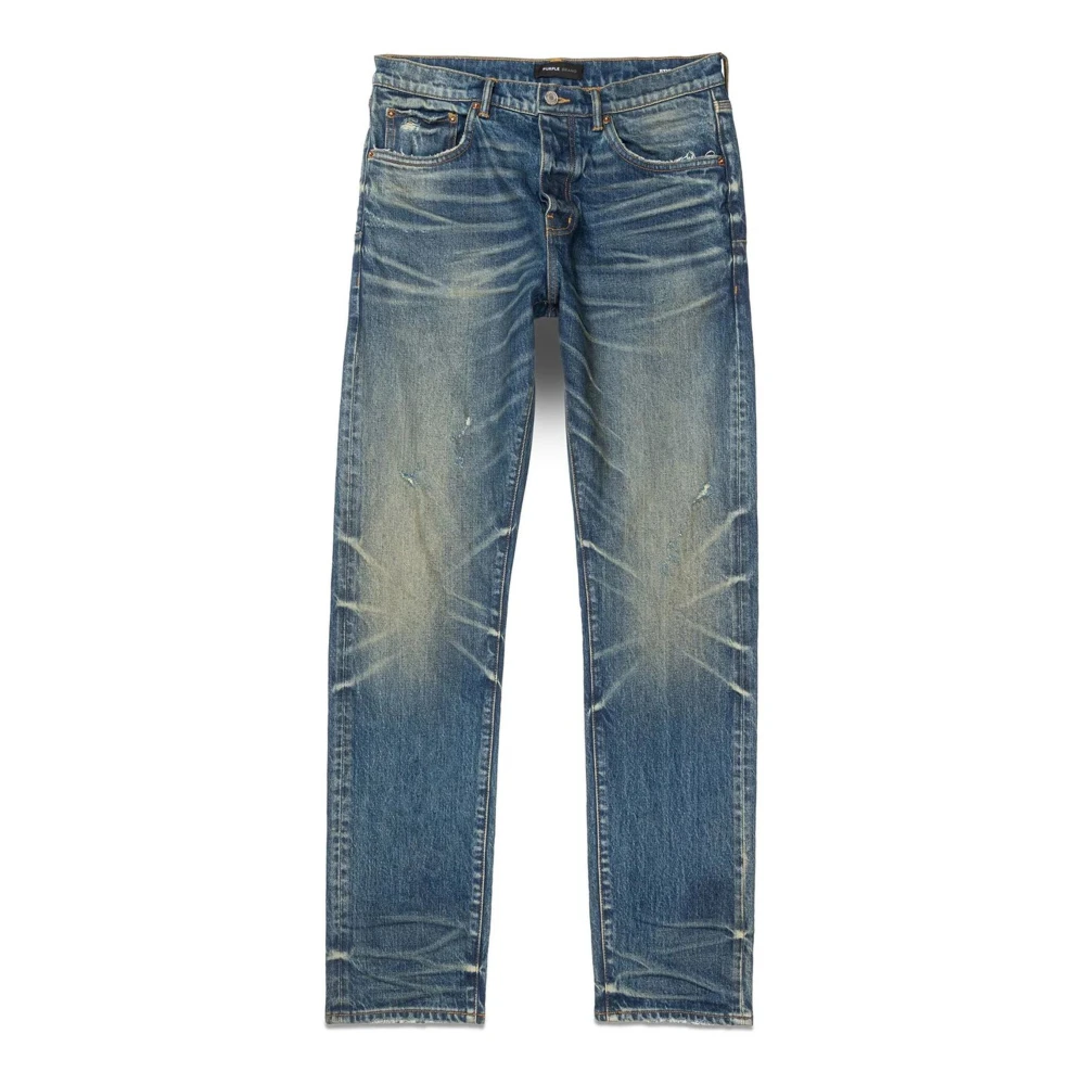 Slim Straight Vintage 3D Jeans