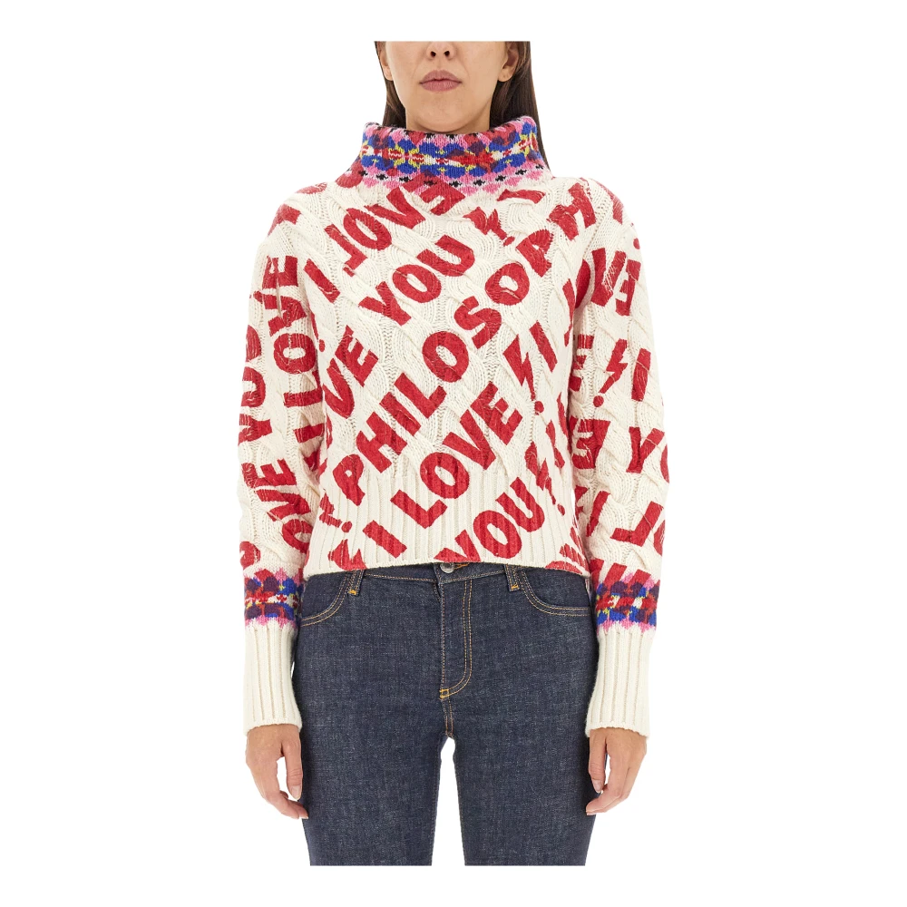 Philosophy Di Lorenzo Serafini Women's Multicolor Maglia - Turtlenecks - Xs - Knitwear