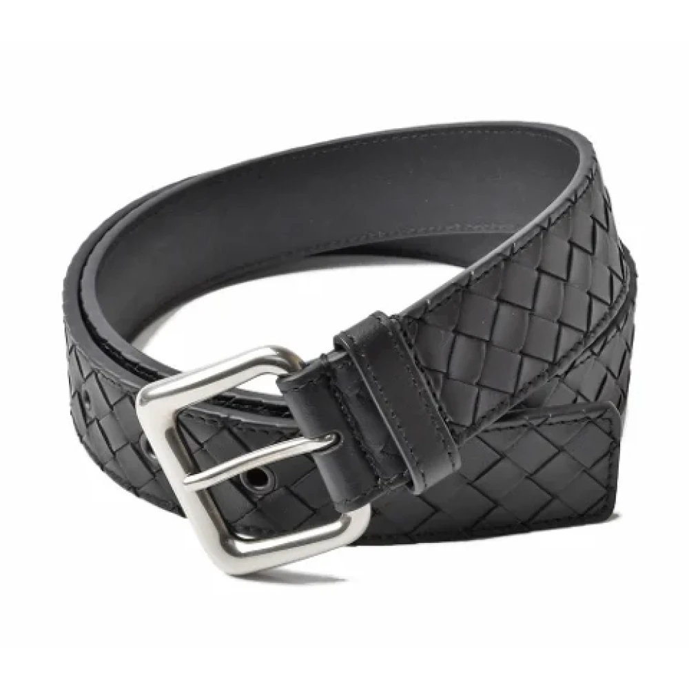 Bottega Veneta Vintage Pre-owned Leather belts Black Heren