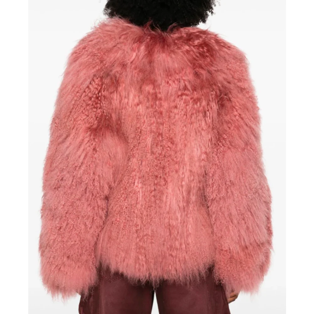 The Attico Vintage Rose Korte Jas Pink Dames