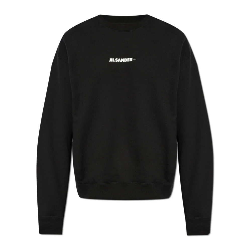 Jil Sander Sweatshirt met logo Black Heren