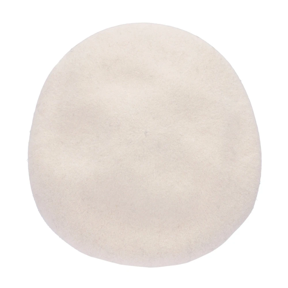 Kangol Witte Wollen Pet Platte Naadloze Kroon White Heren