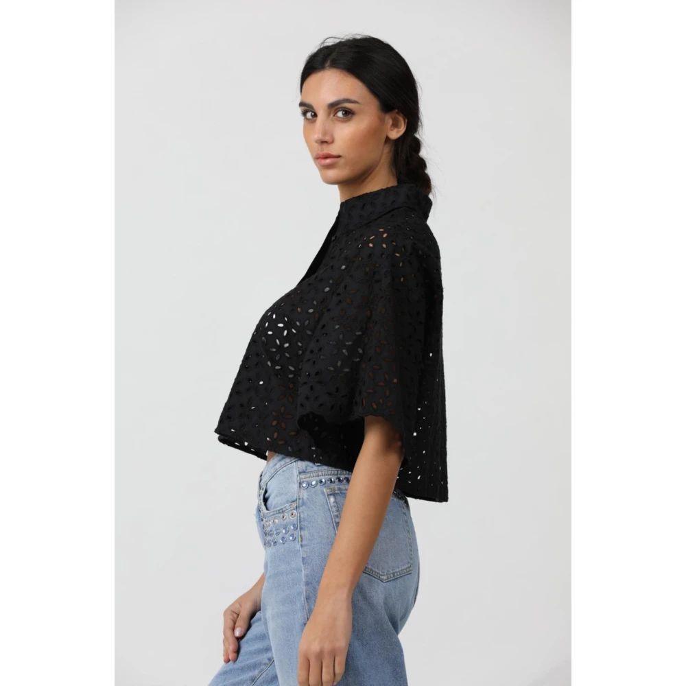 pinko Creatief Overhemd Black Dames