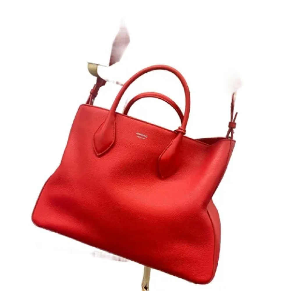 Salvatore Ferragamo Pre-owned Leather handbags Red Dames