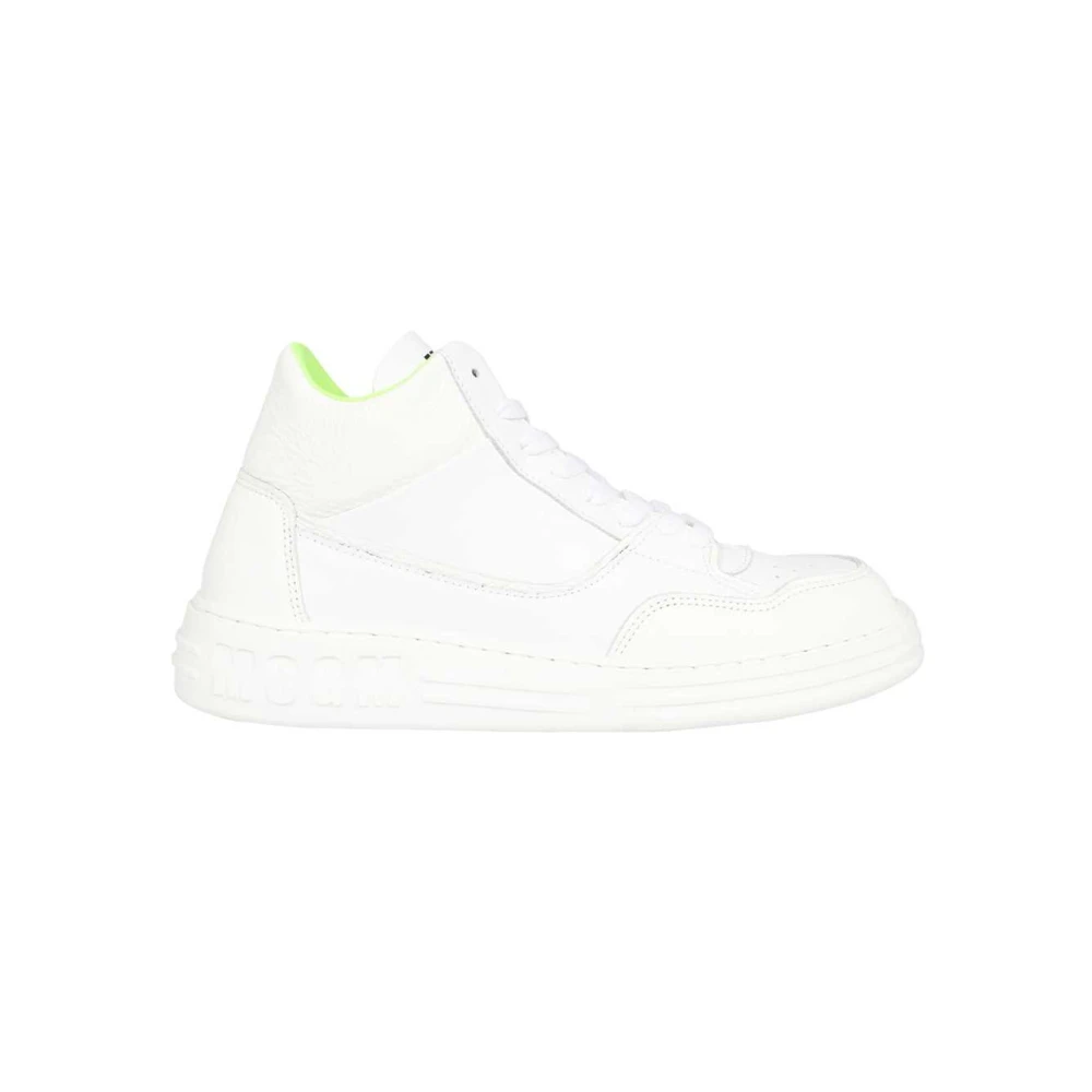 Msgm Lage leren sneakers Heren Schoenen Wit