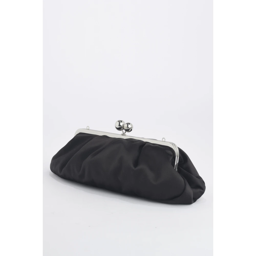 Max Mara Zwarte Satijnen Pasticcino Tas Black Dames