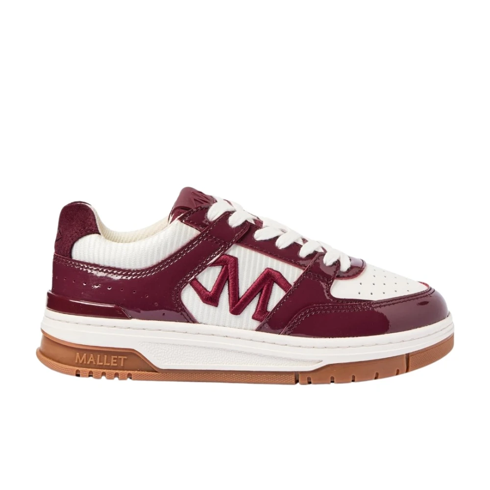 Mallet London Cranberry Patentleren Sneakers Dames Schoenen Rood