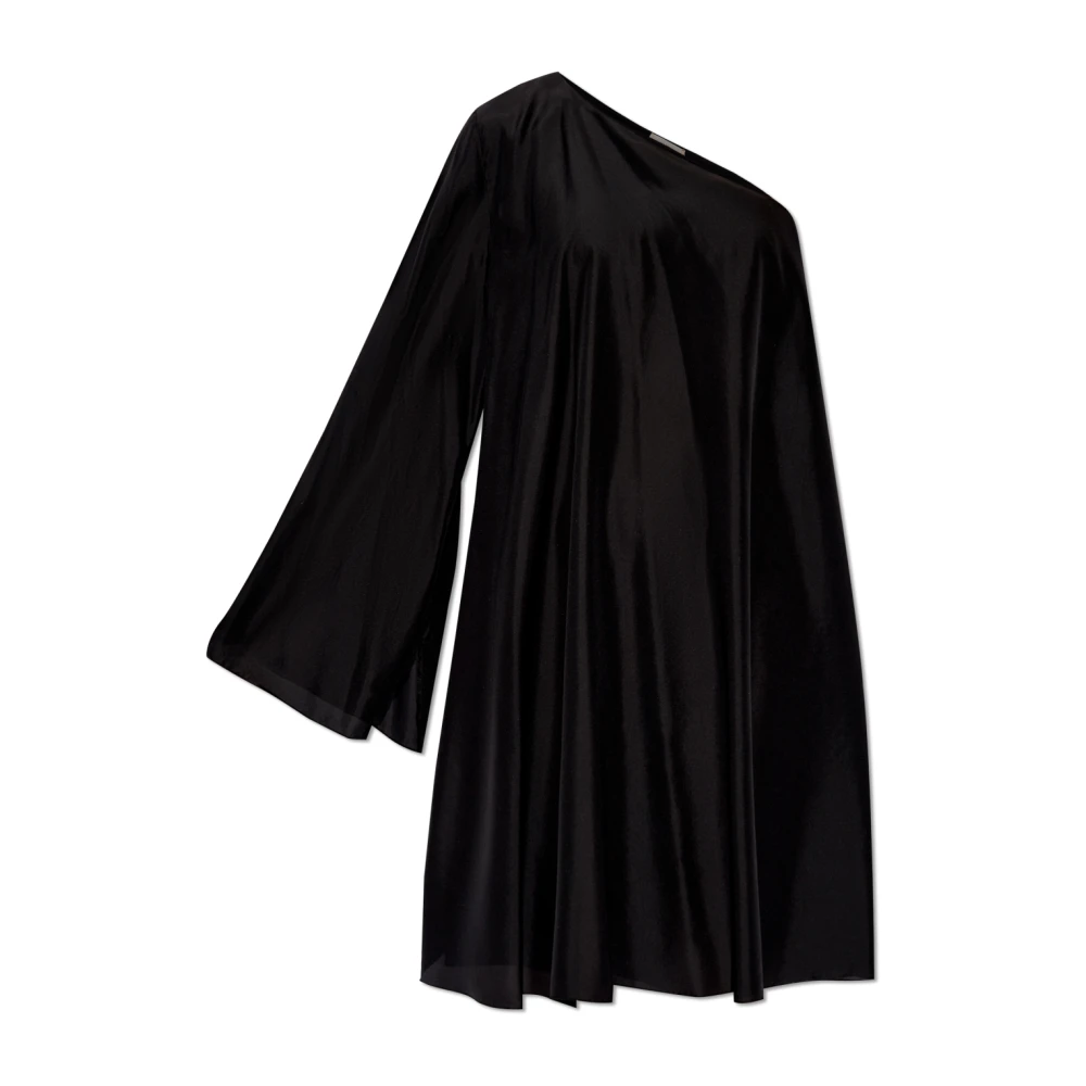 Forte Zijden jurk Black Dames