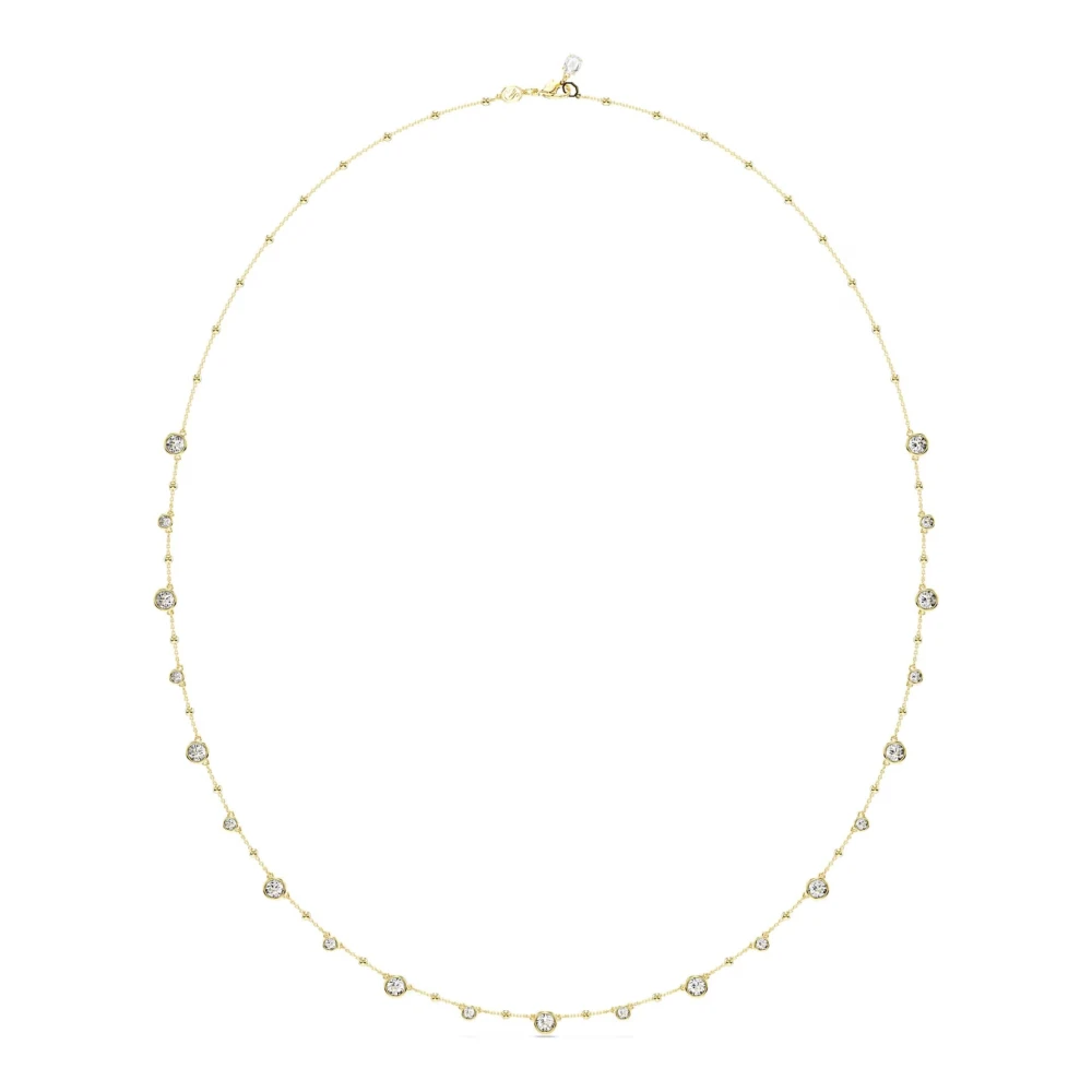 Swarovski Women's Yellow Necklace Imber Strandage Round Cut White 5680091 - Necklaces - One Size - Accessories