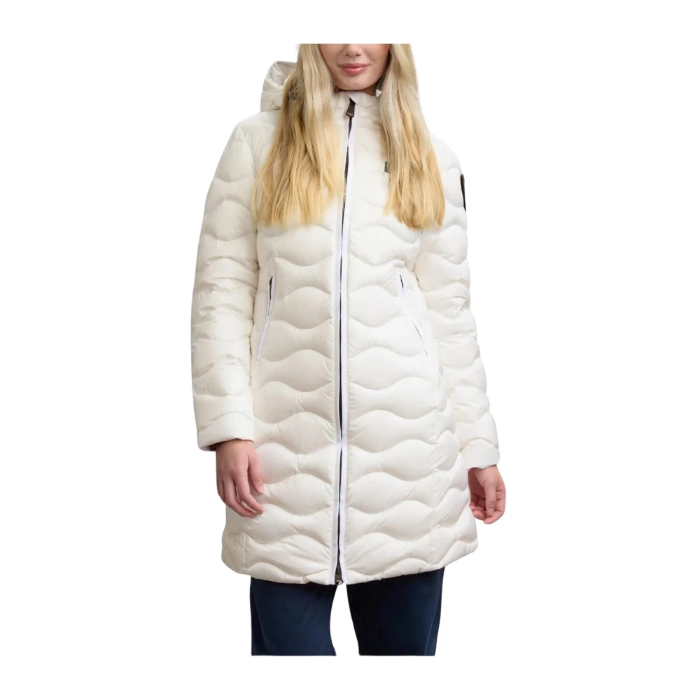 Blauer Women's White Long Down Parka