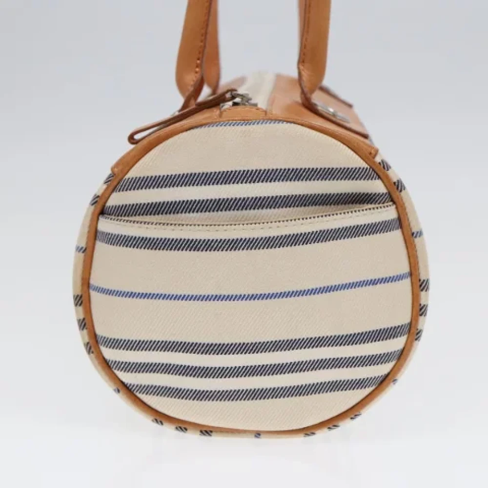 Burberry Vintage Pre-owned Canvas shoulder-bags White Dames
