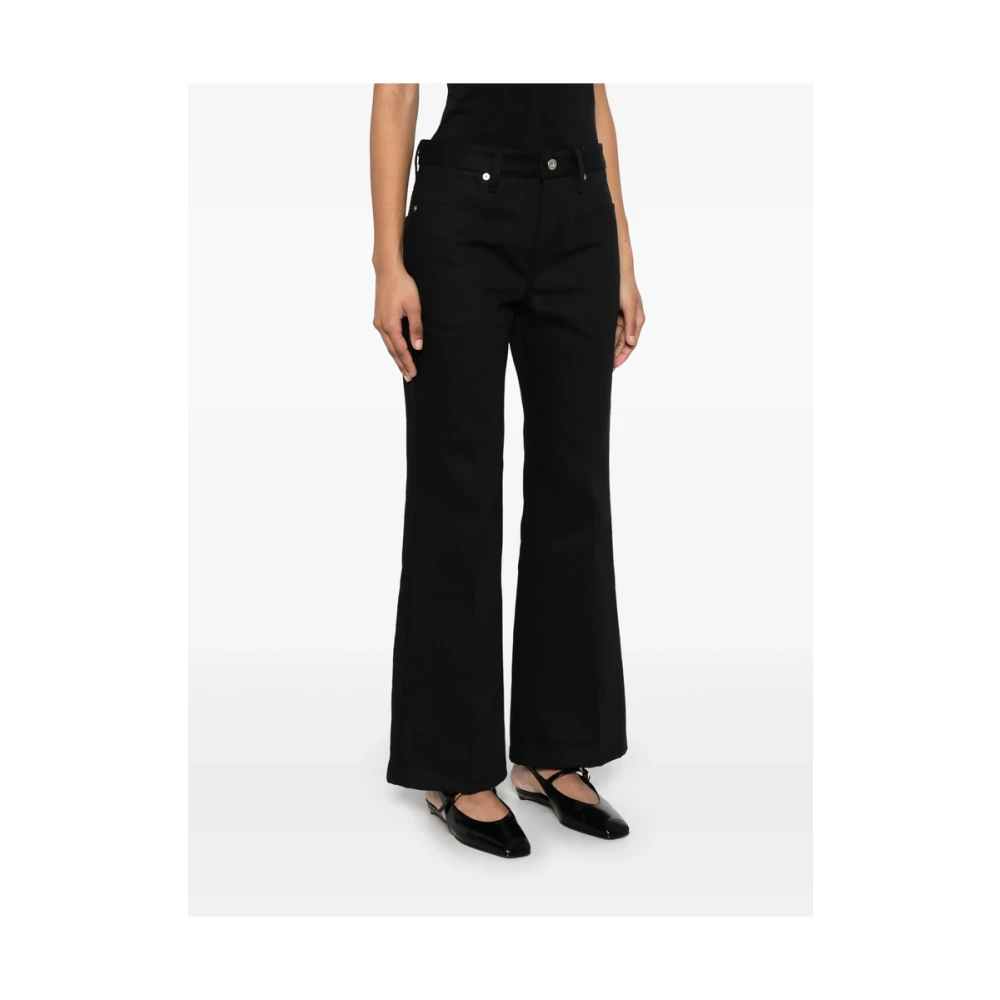 Jil Sander Zwarte Klassieke Jeans met Verborgen Rits Black Dames